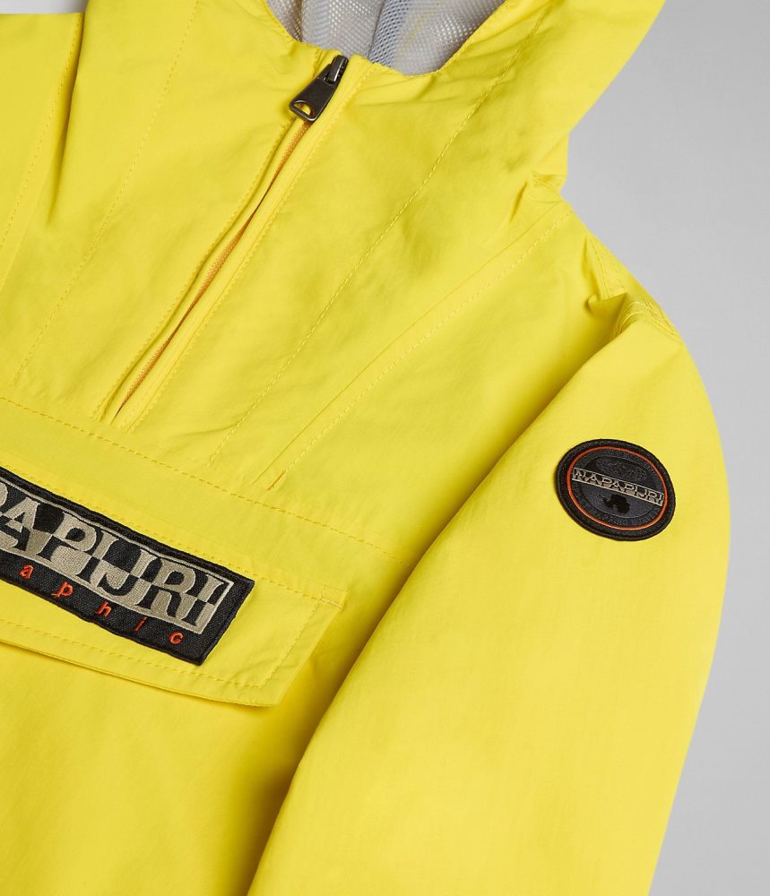 Napapijri Rainforest Summer Anorak Jacket (4-16 YEARS) Windjak Kinderen Geel | DTIWUZN-96