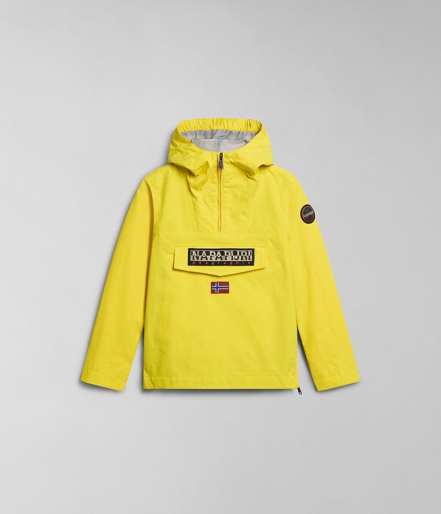 Napapijri Rainforest Summer Anorak Jacket (4-16 YEARS) Windjak Kinderen Geel | DTIWUZN-96
