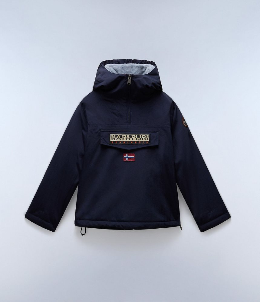 Napapijri Rainforest Winter Anorak Jacket (4-16 YEARS) Anoraks Kinderen Donkerblauw | XERVLJY-31