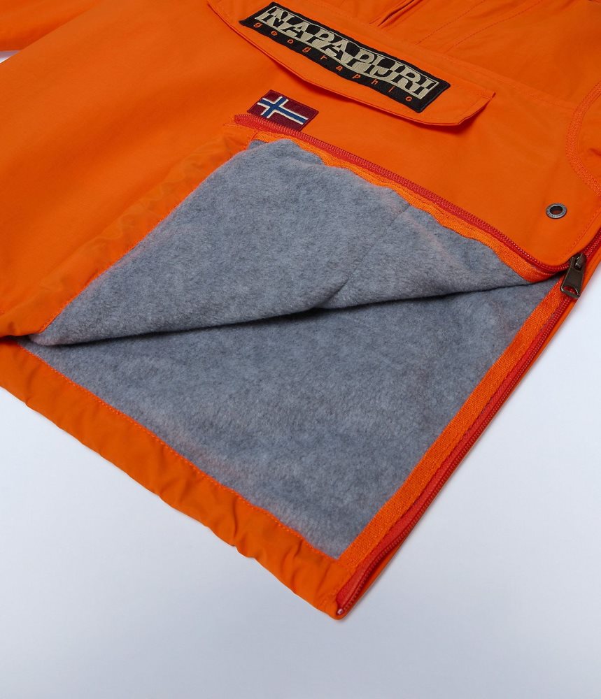 Napapijri Rainforest Winter Anorak Jacket (4-16 YEARS) Regenjassen Kinderen Oranje Rood | VJWLPXR-46