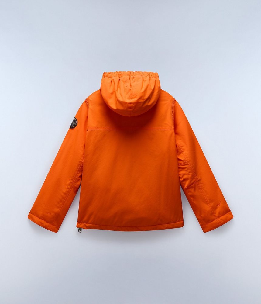 Napapijri Rainforest Winter Anorak Jacket (4-16 YEARS) Regenjassen Kinderen Oranje Rood | VJWLPXR-46