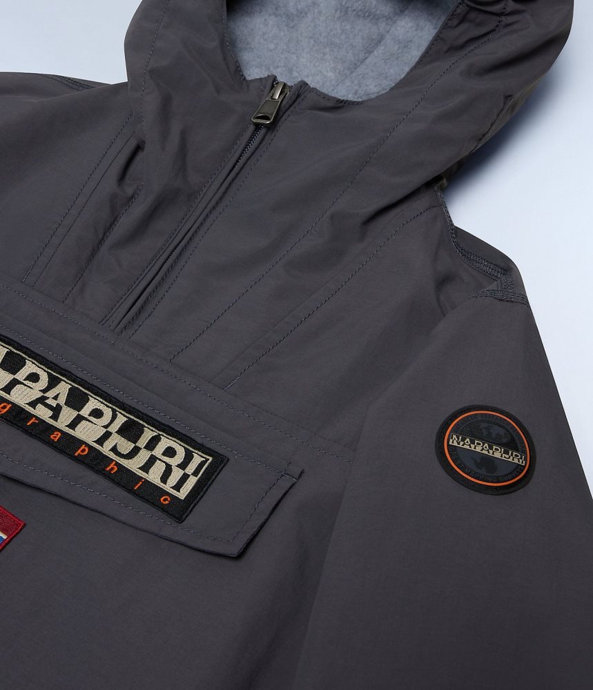 Napapijri Rainforest Winter Anorak Jacket (4-16 YEARS) Anoraks Kinderen Donkergrijs | KHLMZQF-86