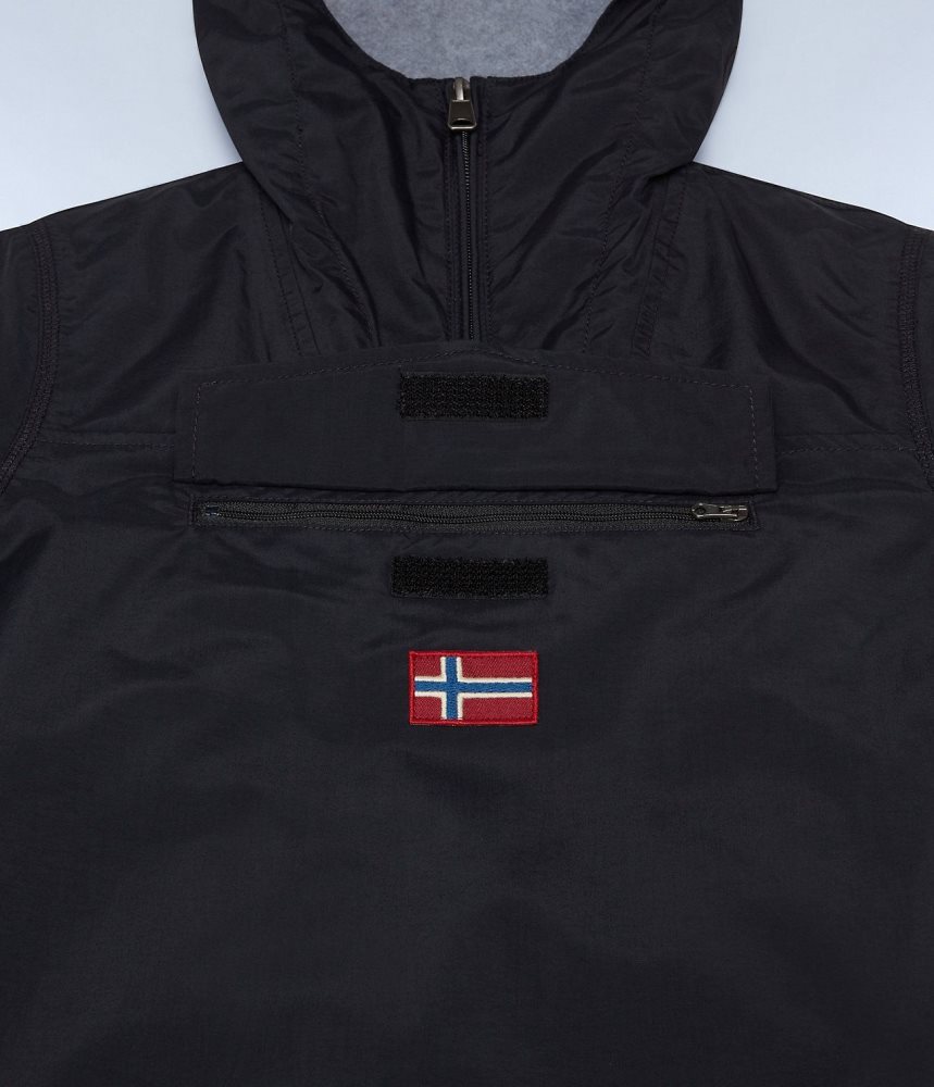 Napapijri Rainforest Winter Anorak Jacket (4-16 YEARS) Anoraks Kinderen Zwart | FMDHECT-28