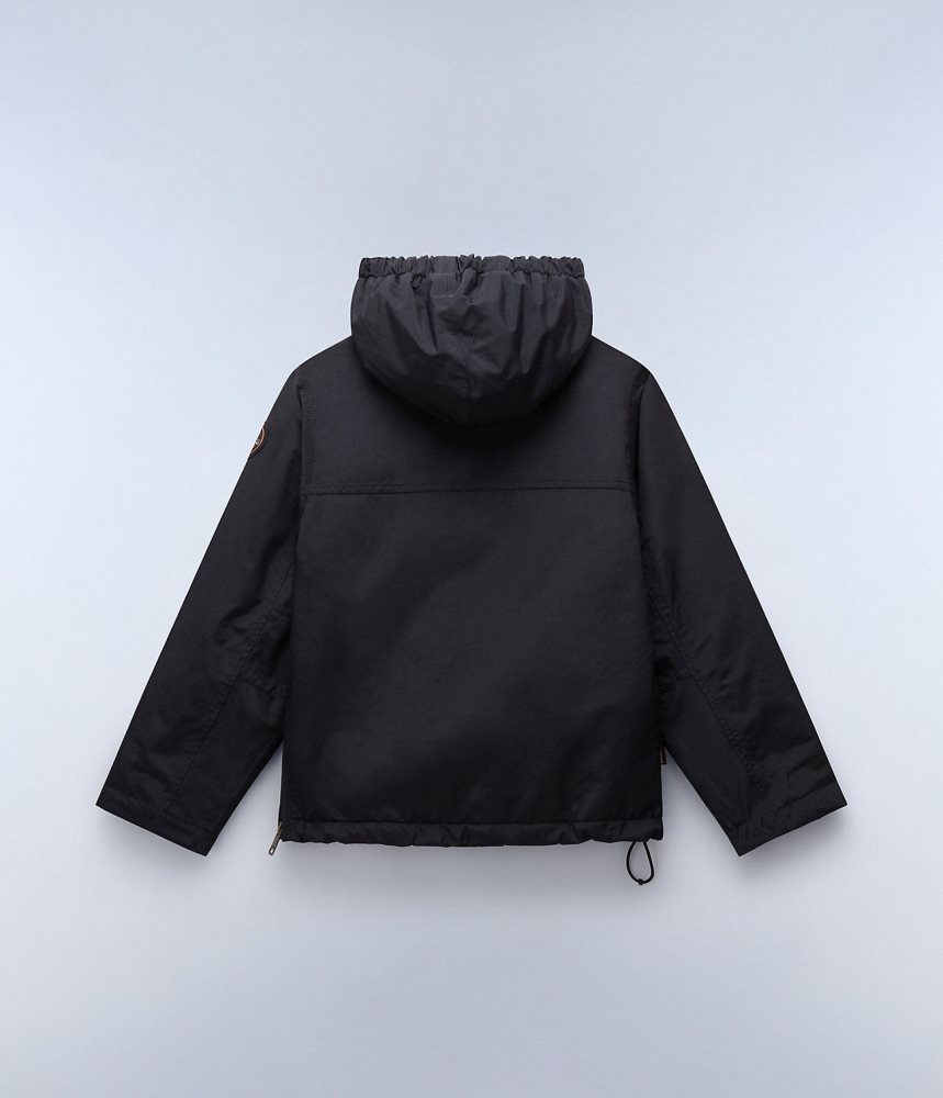 Napapijri Rainforest Winter Anorak Jacket (4-16 YEARS) Anoraks Kinderen Zwart | FMDHECT-28