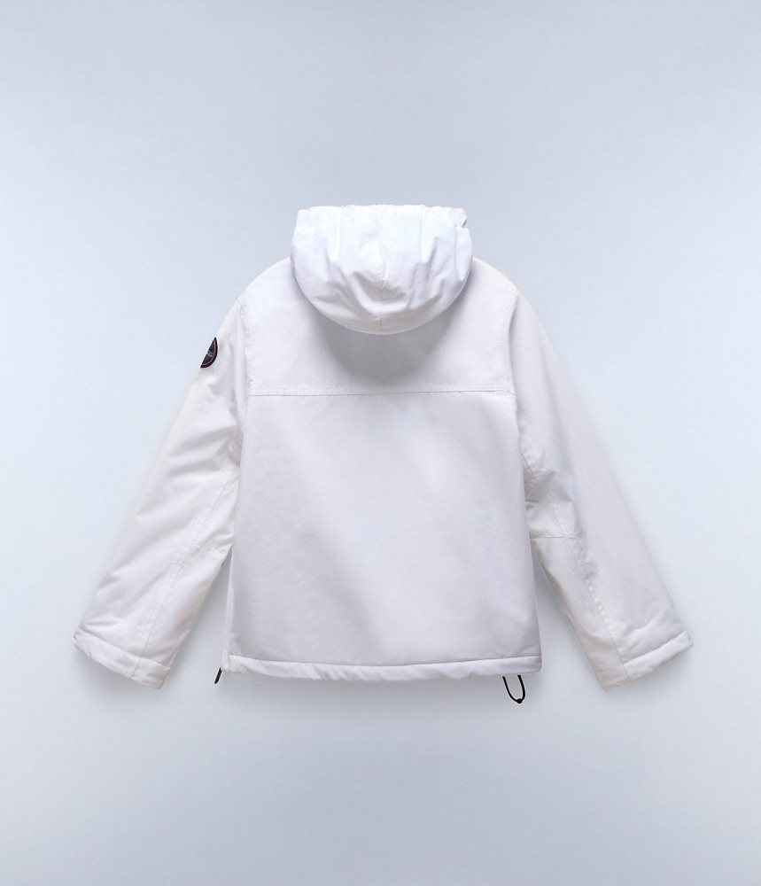 Napapijri Rainforest Winter Anorak Jacket (4-16 YEARS) Anoraks Kinderen Wit | FISHRBU-91