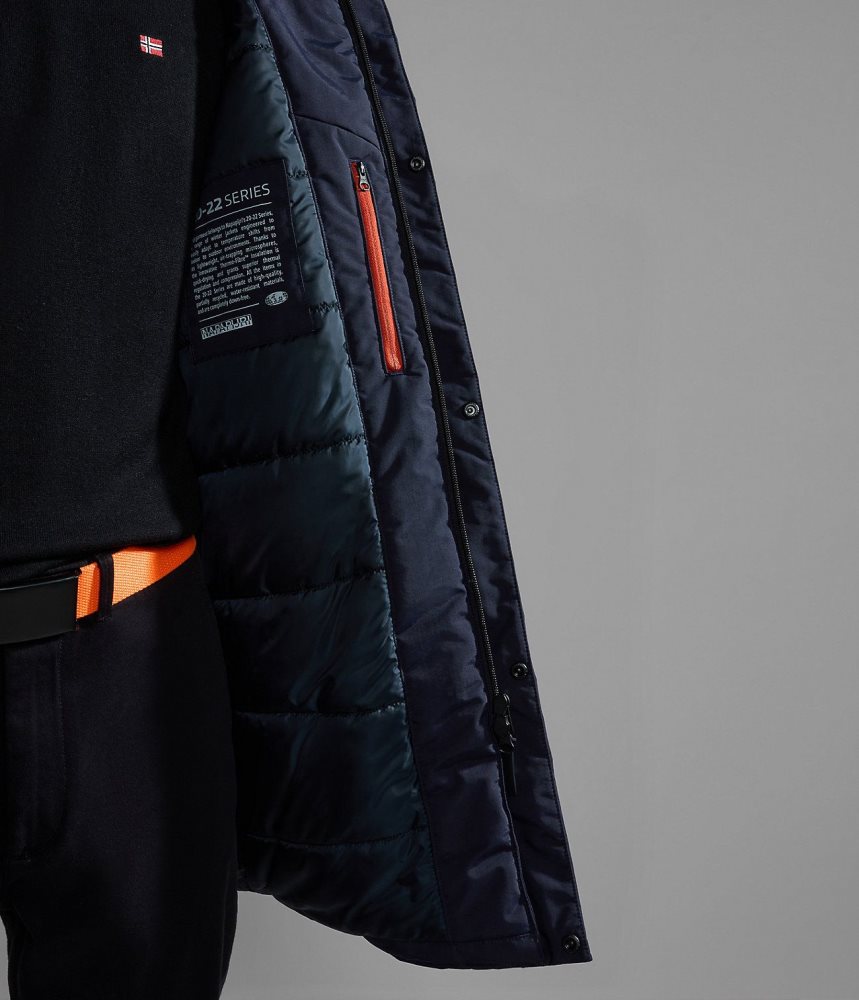 Napapijri Rankine Parka Jacket Parka Jassen Heren Donkerblauw | VOTNFDB-07