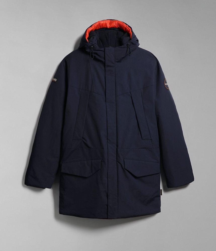 Napapijri Rankine Parka Jacket Parka Jassen Heren Donkerblauw | VOTNFDB-07