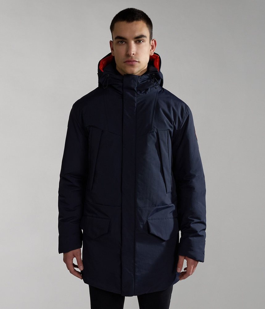 Napapijri Rankine Parka Jacket Parka Jassen Heren Donkerblauw | VOTNFDB-07