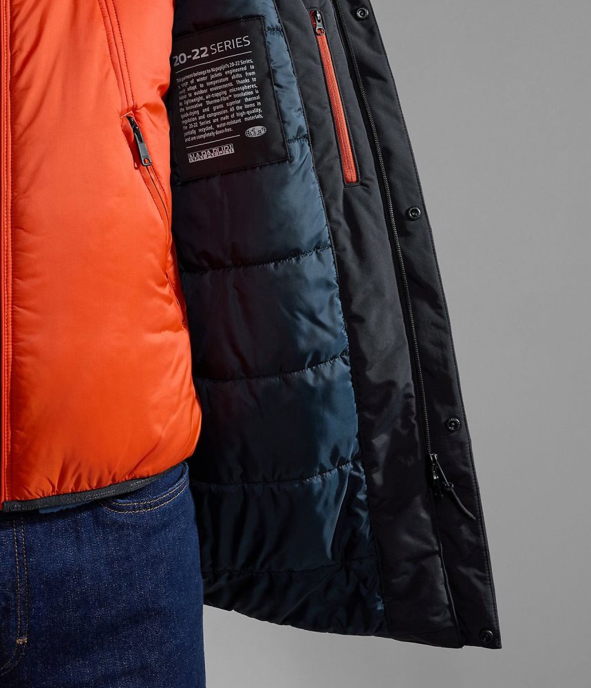 Napapijri Rankine Parka Jacket Parka Jassen Heren Zwart | HWXJDQF-48