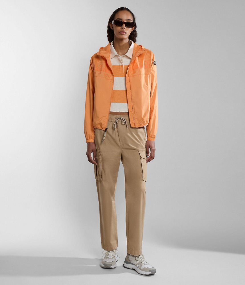 Napapijri Raymi Short Jacket Windjak Dames Oranje | ELCMROV-56
