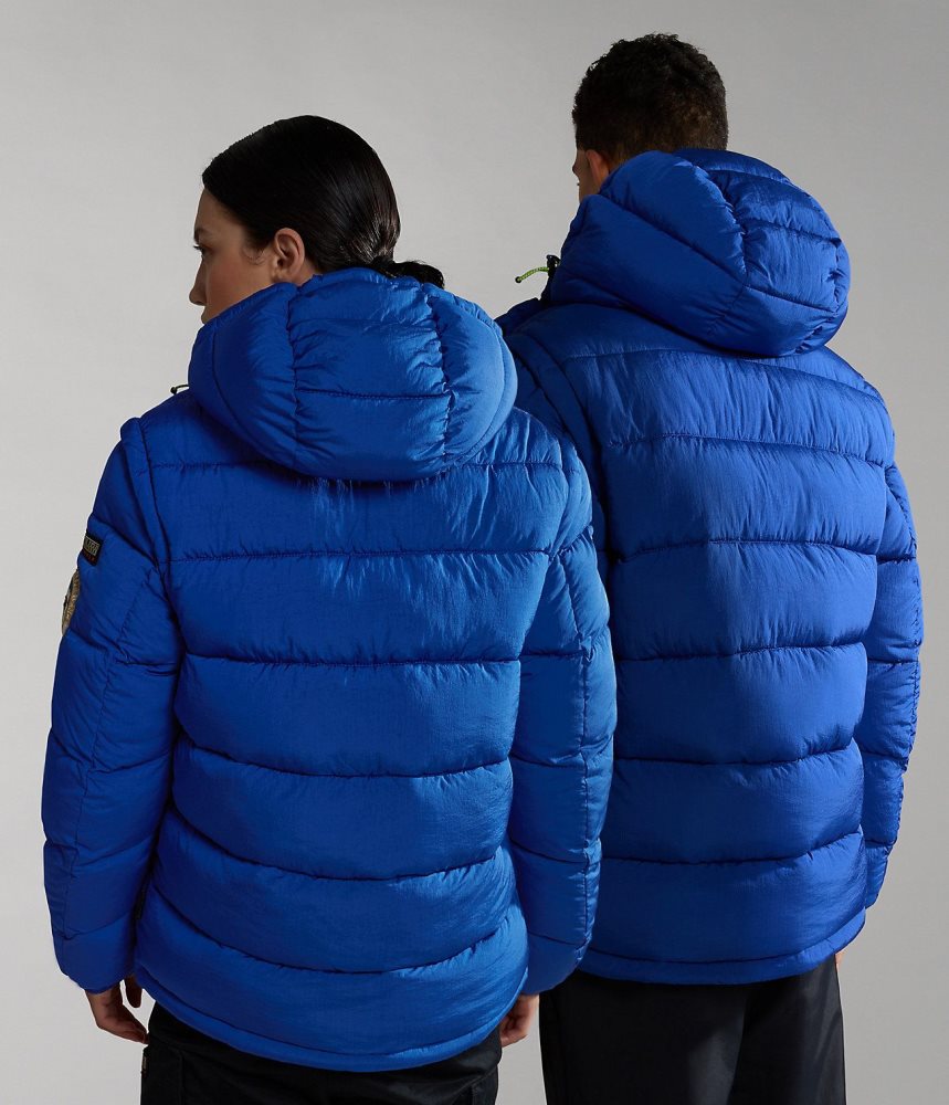 Napapijri Rick Puffer Jacket Puffer Jas Dames Blauw | NMXWGRZ-97