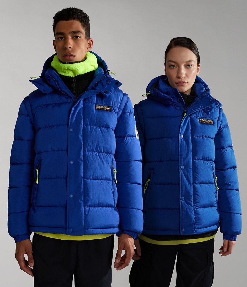 Napapijri Rick Puffer Jacket Puffer Jas Dames Blauw | NMXWGRZ-97
