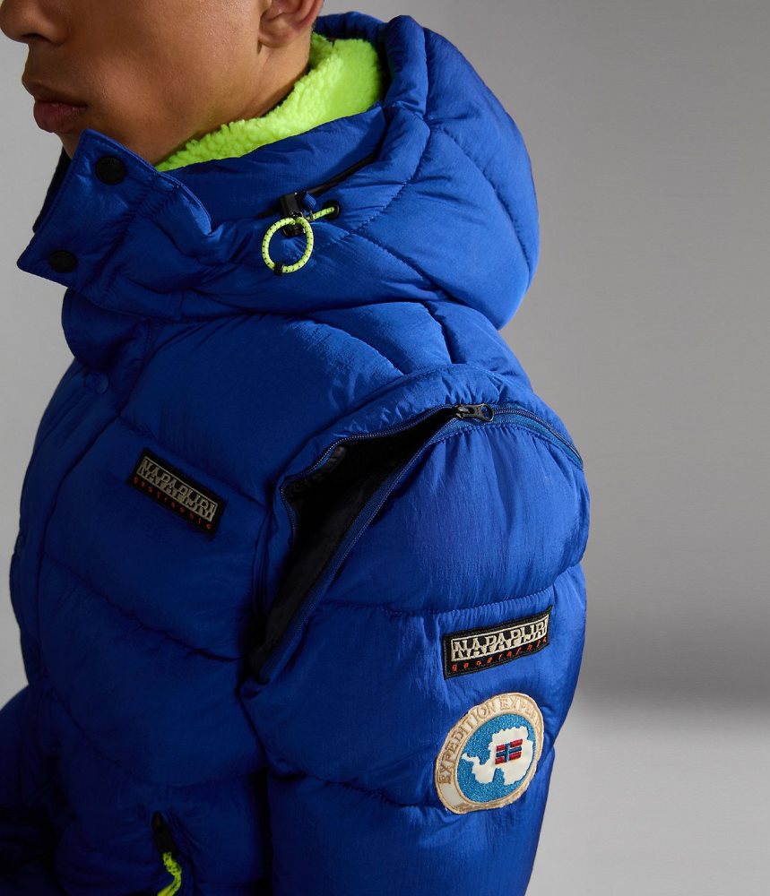 Napapijri Rick Puffer Jacket Puffer Jas Heren Blauw | ZBMQGFE-59