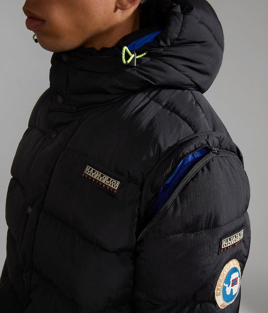 Napapijri Rick Puffer Jacket Puffer Jas Dames Zwart | ZXNHUKV-65