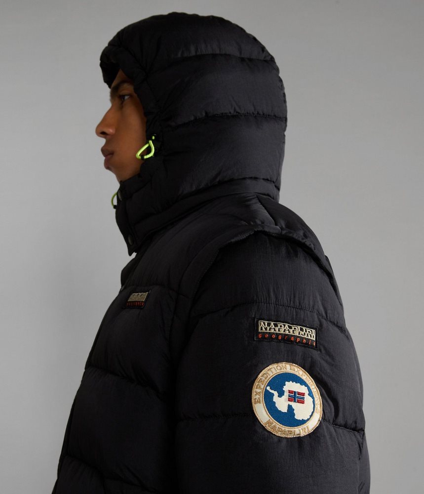 Napapijri Rick Puffer Jacket Puffer Jas Heren Zwart | YFCTVKL-97