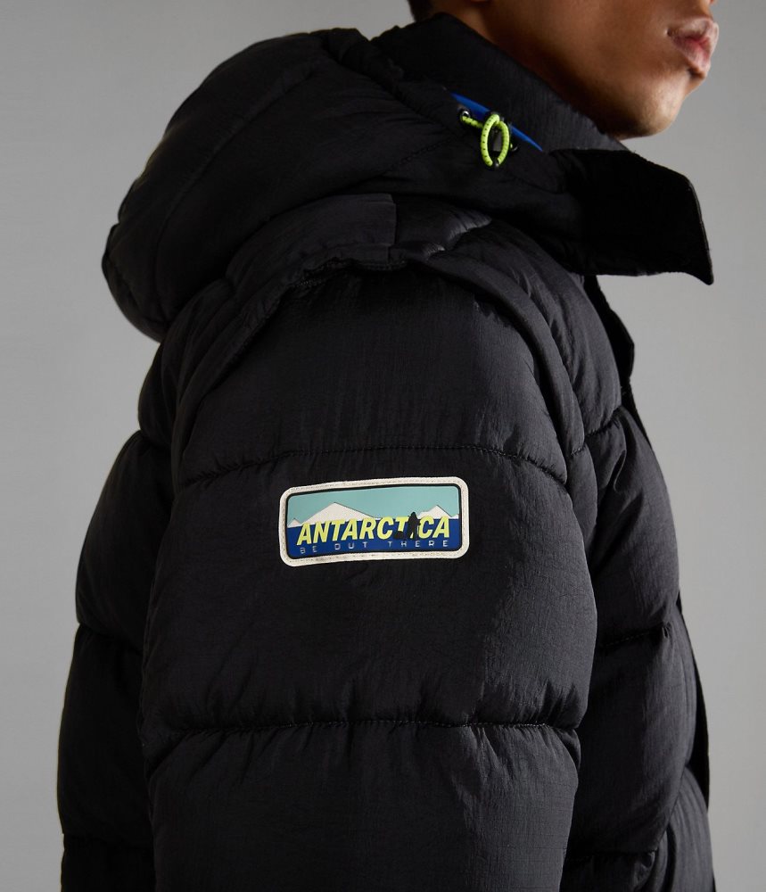 Napapijri Rick Puffer Jacket Puffer Jas Heren Zwart | YFCTVKL-97