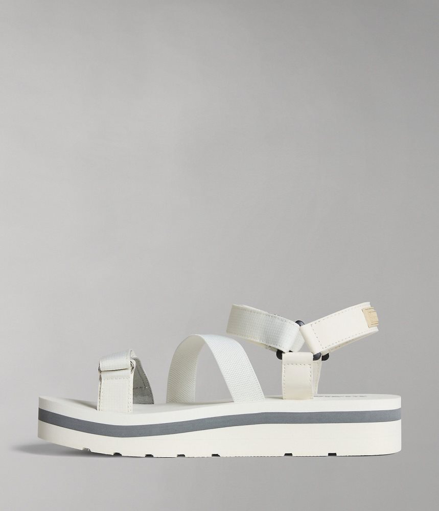 Napapijri Ripstop Dahlia Sandals Sandalen Dames Wit | JCZNKAT-19