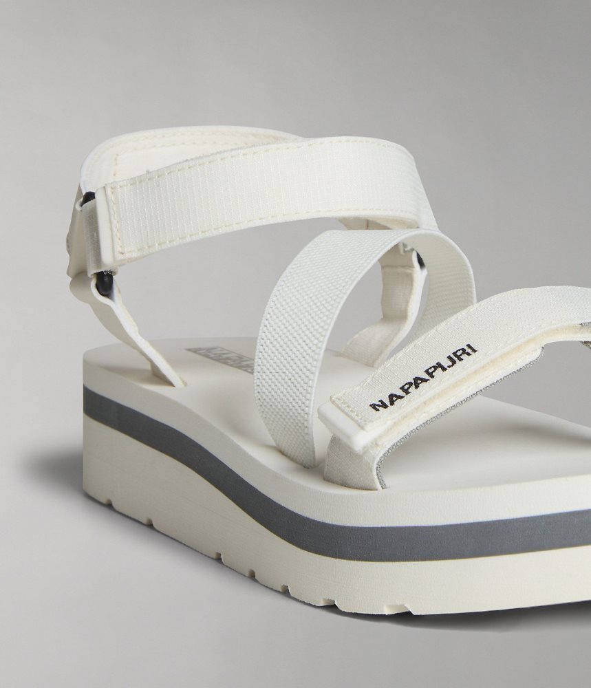 Napapijri Ripstop Dahlia Sandals Sandalen Dames Wit | JCZNKAT-19