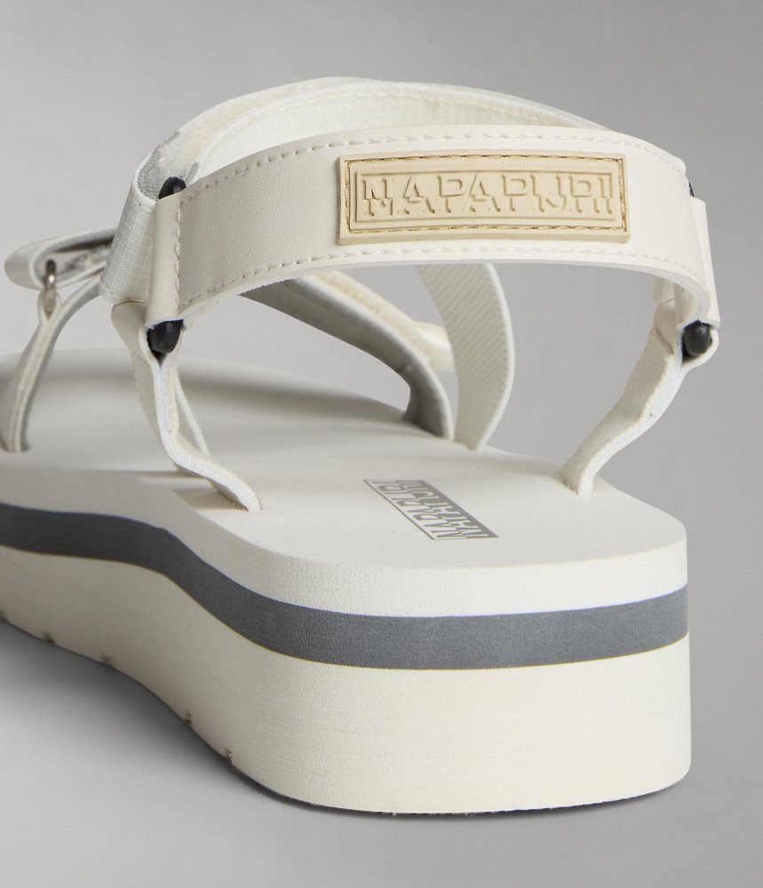 Napapijri Ripstop Dahlia Sandals Sandalen Dames Wit | JCZNKAT-19