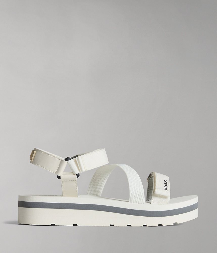 Napapijri Ripstop Dahlia Sandals Sandalen Dames Wit | JCZNKAT-19