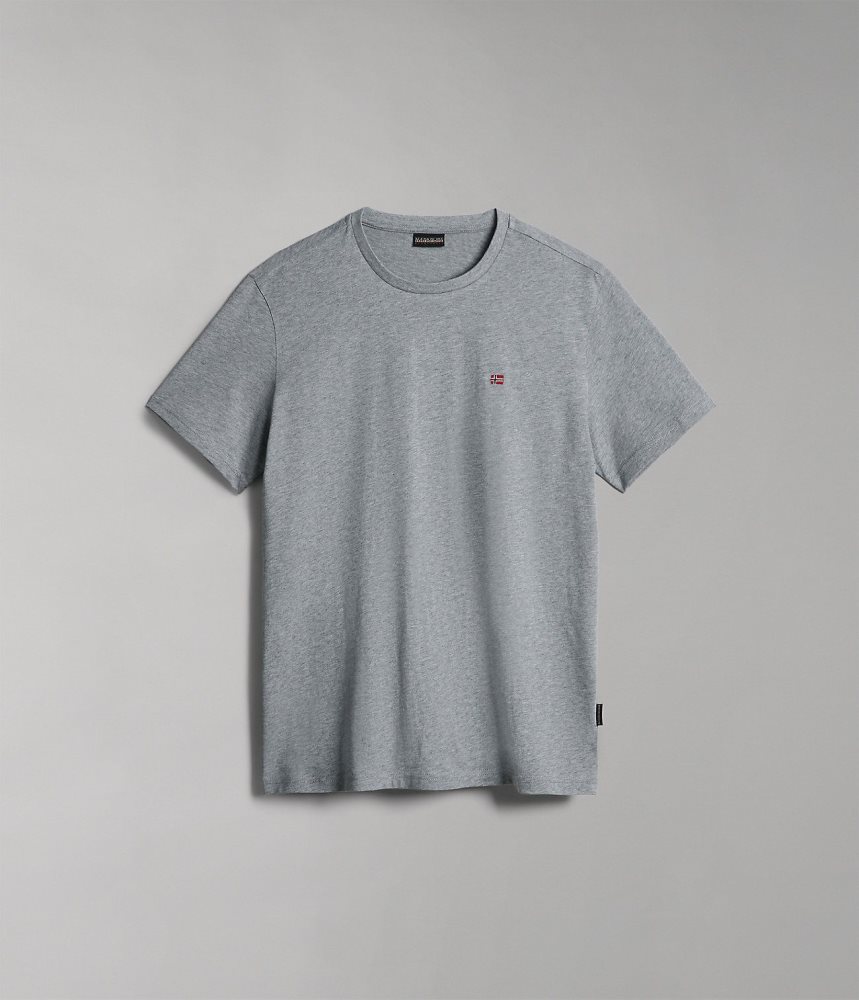 Napapijri Salis Short Sleeve T-Shirt T-shirts Heren Grijs | HXOSIMA-85