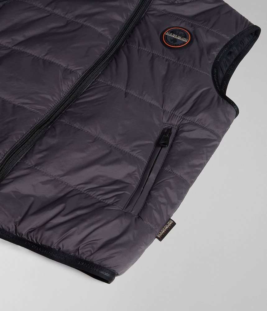 Napapijri Santafe Vest (4-16 YEARS) Gilet Kinderen Donkergrijs | NYTSLZR-67