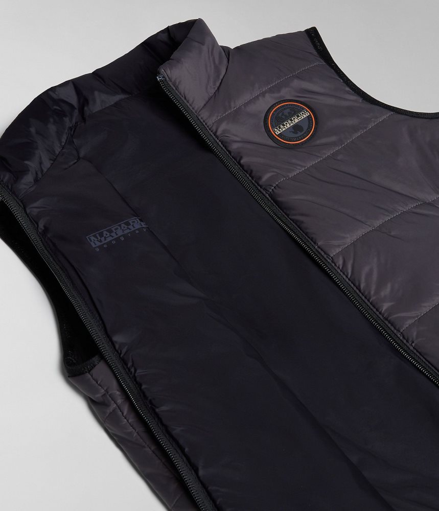 Napapijri Santafe Vest (4-16 YEARS) Gilet Kinderen Donkergrijs | NYTSLZR-67