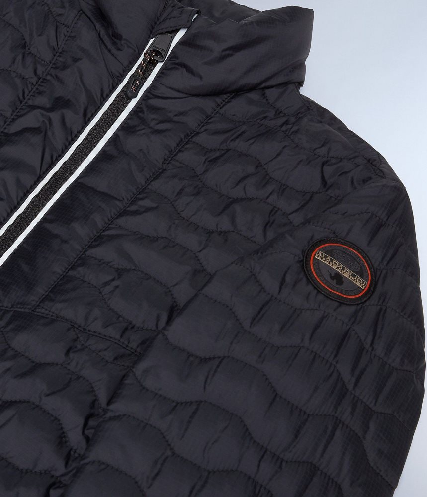 Napapijri Sarine Puffer Jacket (4-16 YEARS) Short Jackets Kinderen Zwart | COGFZTQ-97