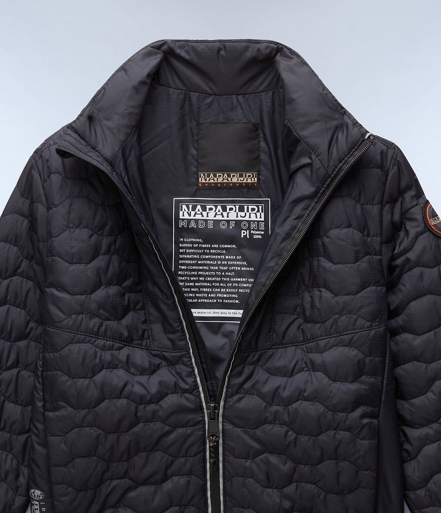 Napapijri Sarine Puffer Jacket (4-16 YEARS) Short Jackets Kinderen Zwart | COGFZTQ-97