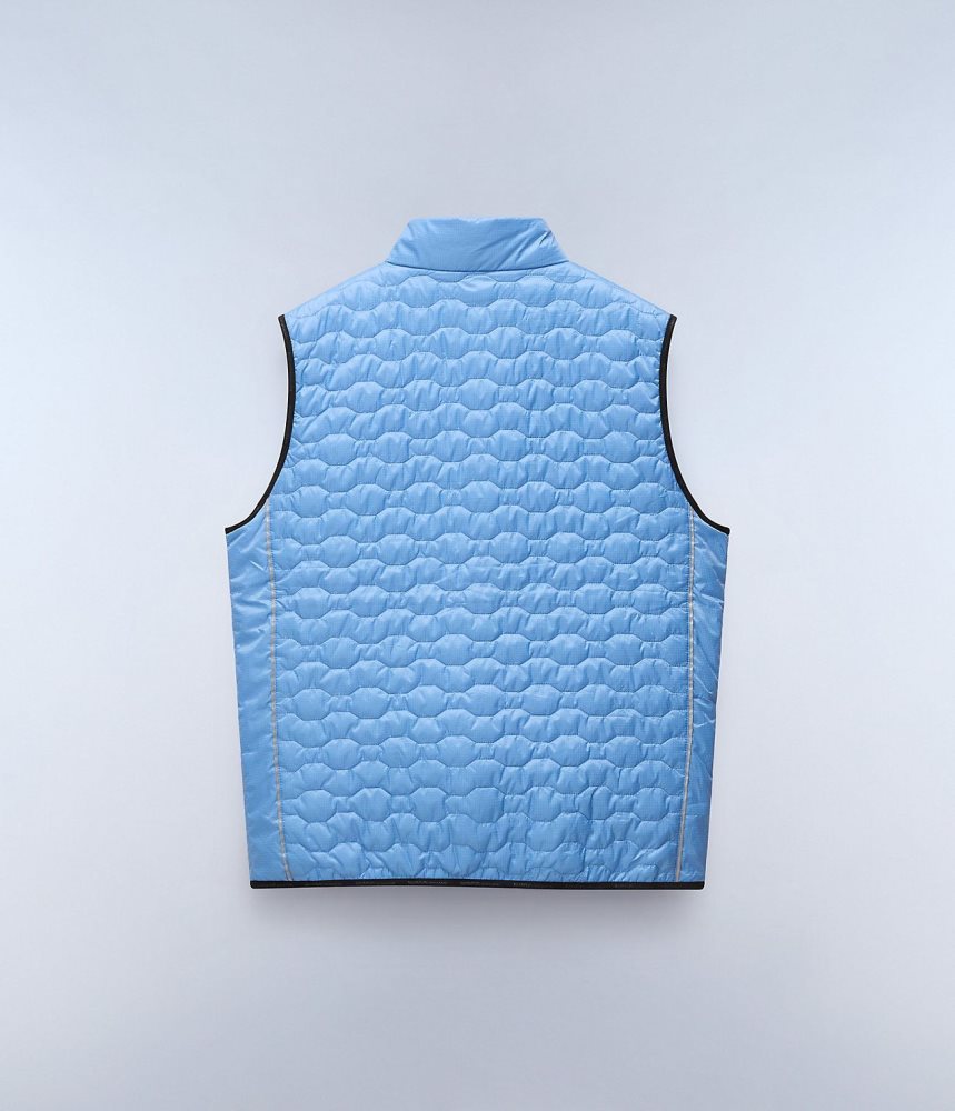 Napapijri Sarine Vest Gilet Heren Blauw Grijs | BDYQTLS-76