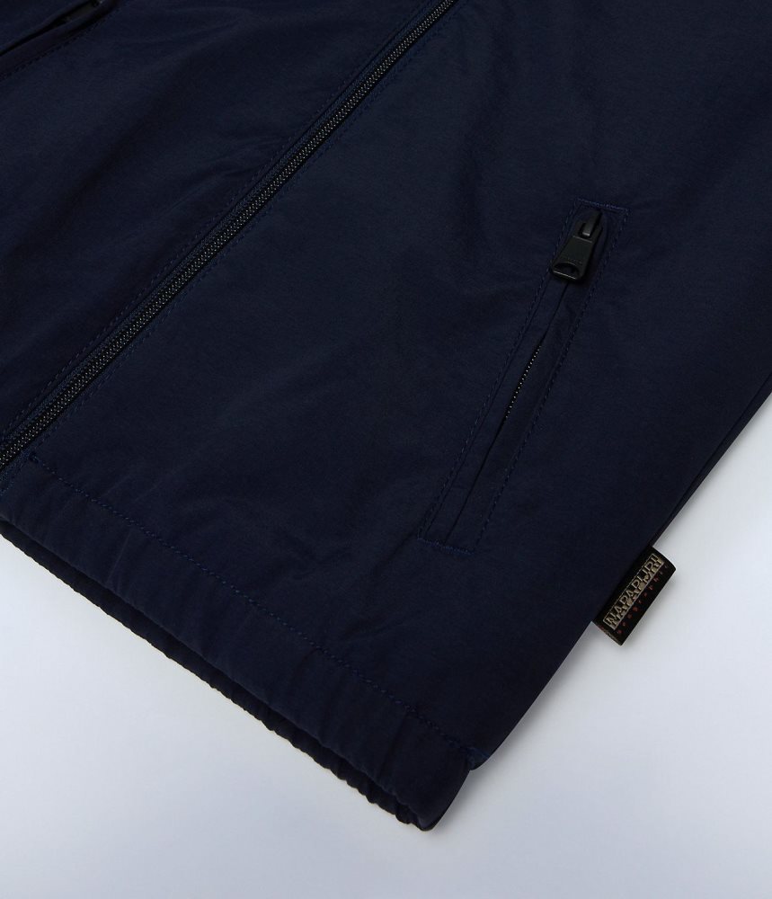 Napapijri Scott Short Jacket (4-16 YEARS) Regenjassen Kinderen Donkerblauw | VXGLKYQ-09