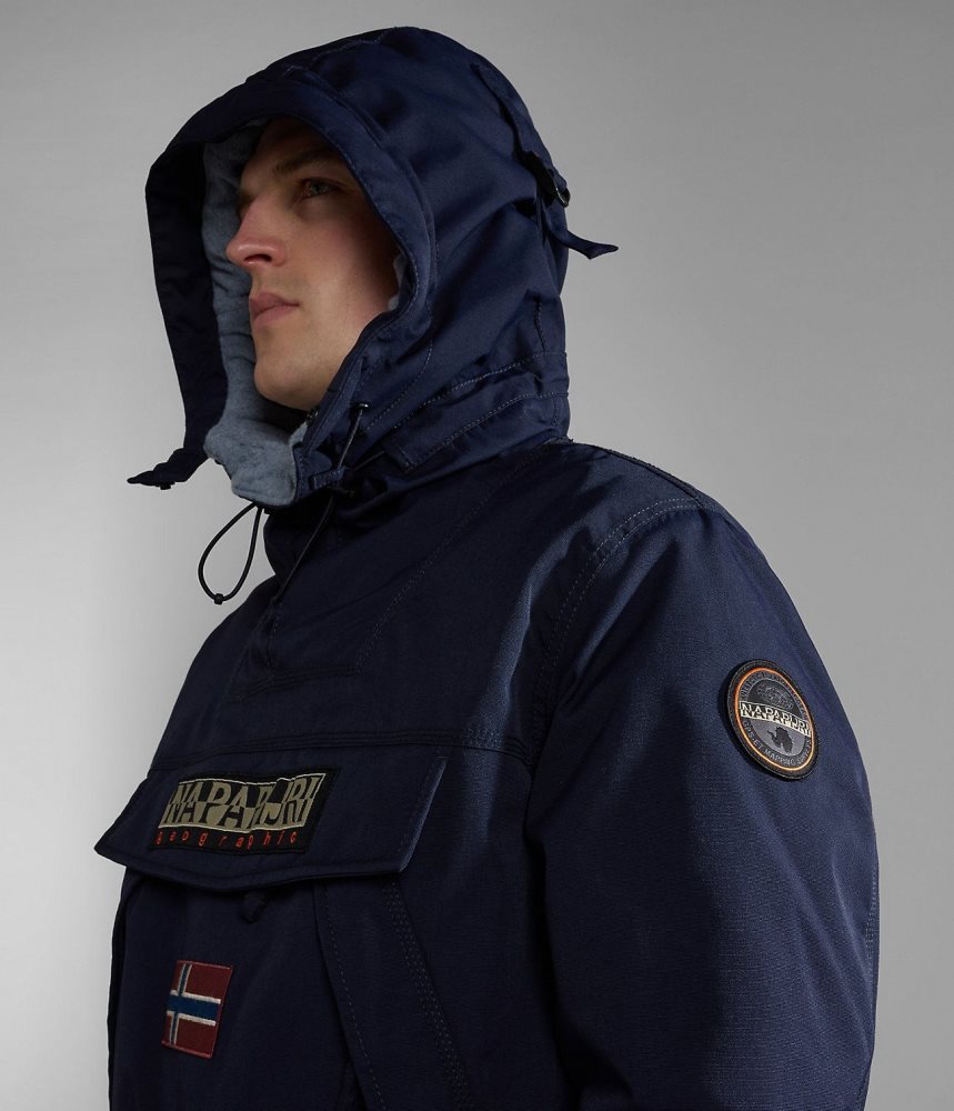 Napapijri Skidoo Anorak Jacket Anoraks Heren Donkerblauw | YISTOXA-09