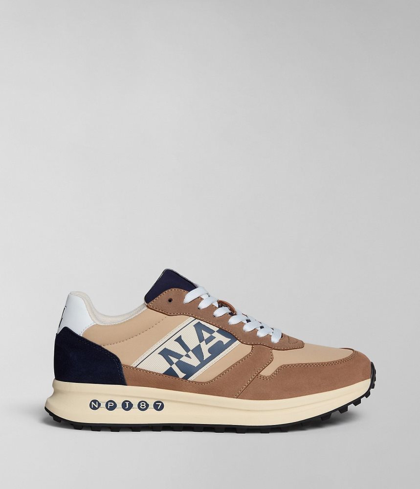 Napapijri Slate OG Trainers Sportschoenen Heren Mosterdgeel | KOGQIWU-60