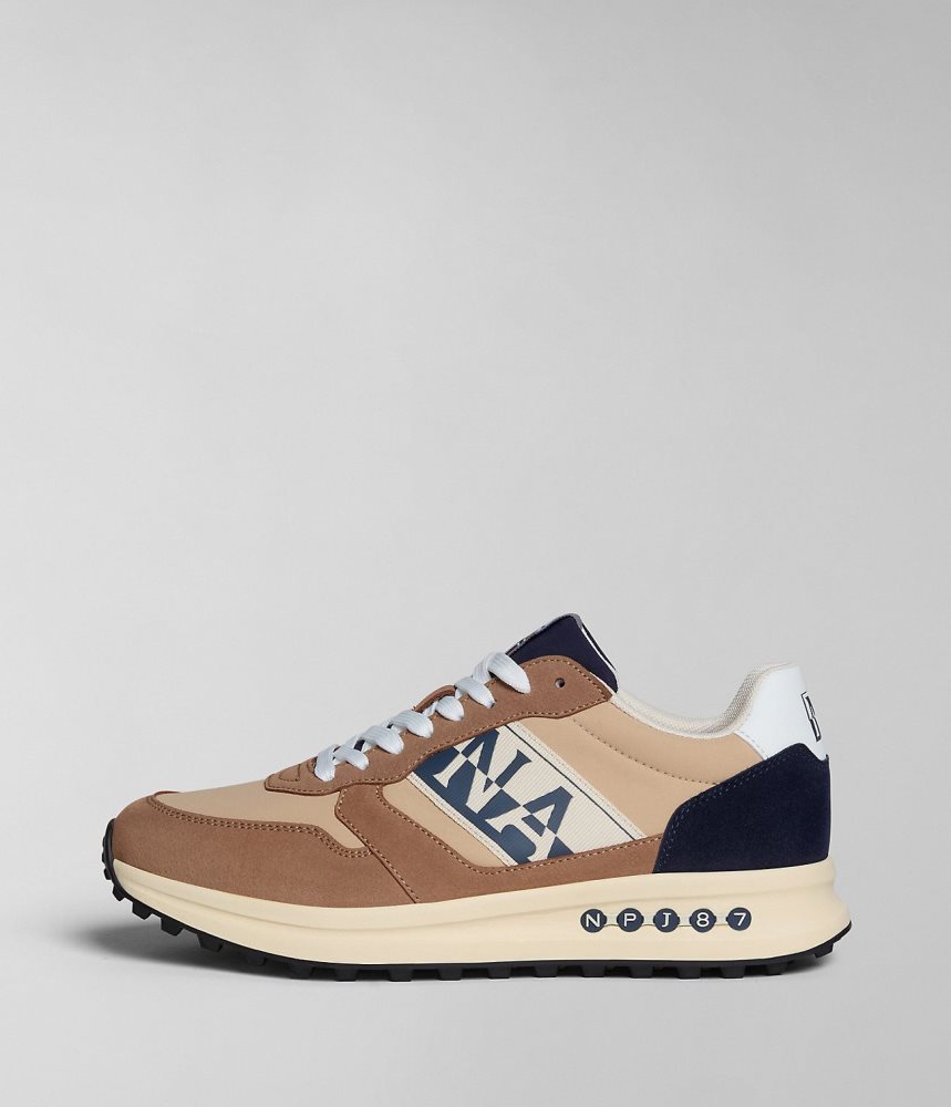 Napapijri Slate OG Trainers Sportschoenen Heren Mosterdgeel | KOGQIWU-60