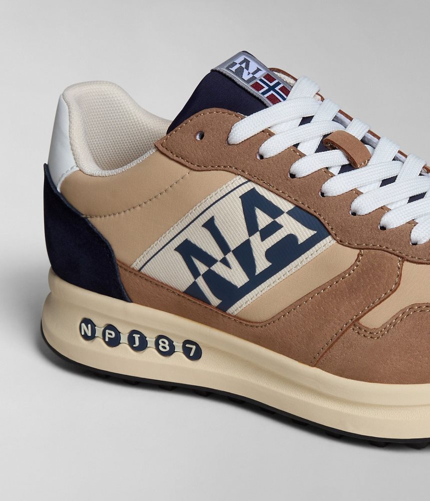 Napapijri Slate OG Trainers Sportschoenen Heren Mosterdgeel | KOGQIWU-60