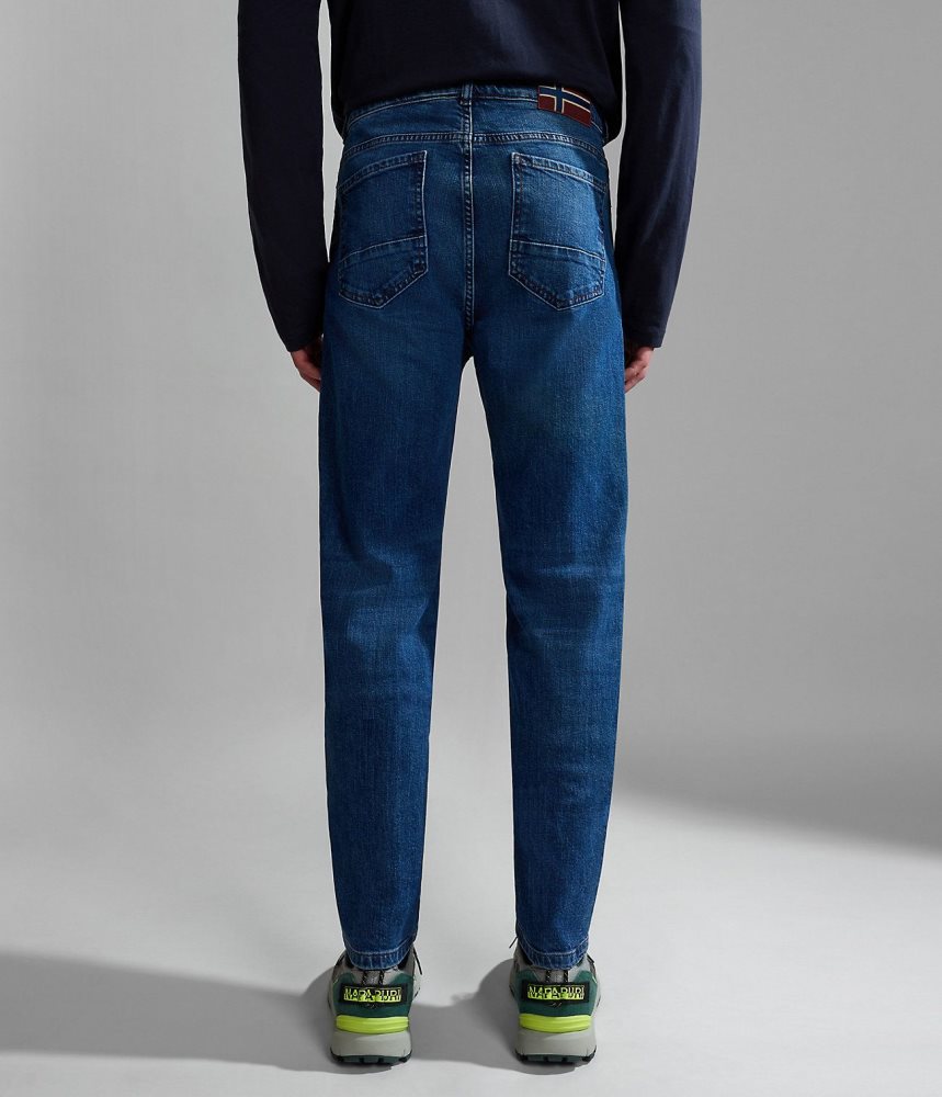 Napapijri Solveig Denim Chino Broek Heren Blauw | LCRVKMB-13