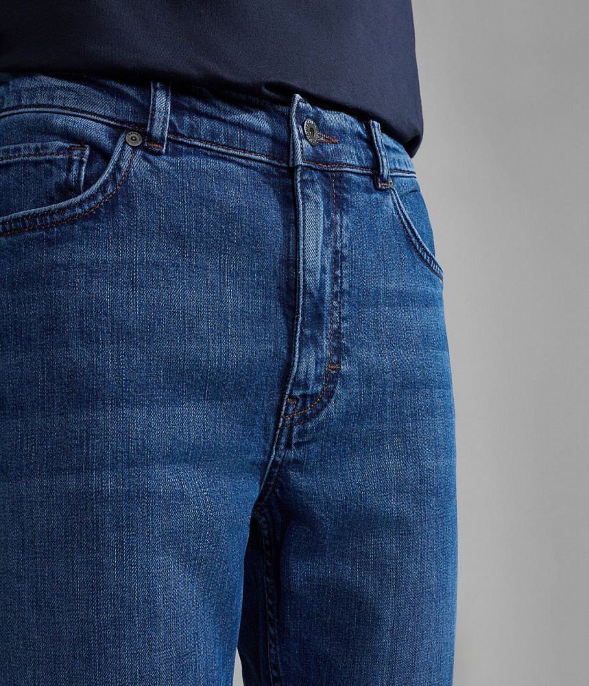 Napapijri Solveig Denim Chino Broek Heren Blauw | LCRVKMB-13