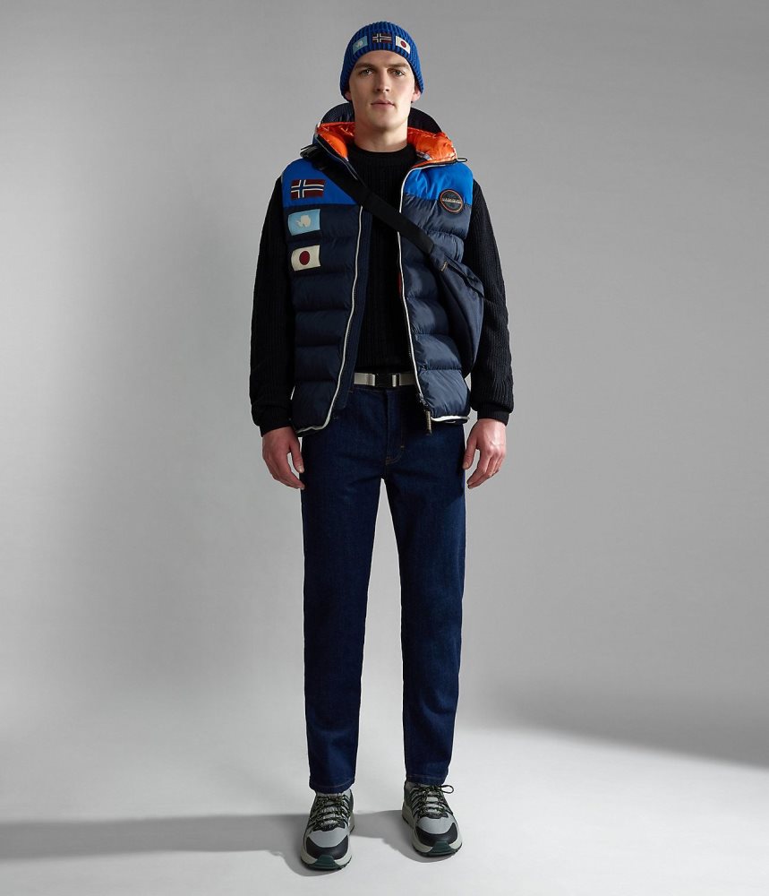 Napapijri Solveig Denim Chino Broek Heren Donkerblauw | DLZXEBC-59