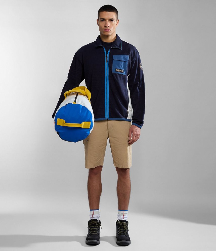 Napapijri Tepees Full-Zip Sweatshirt Sweatshirts Heren Donkerblauw | DWROGFL-56