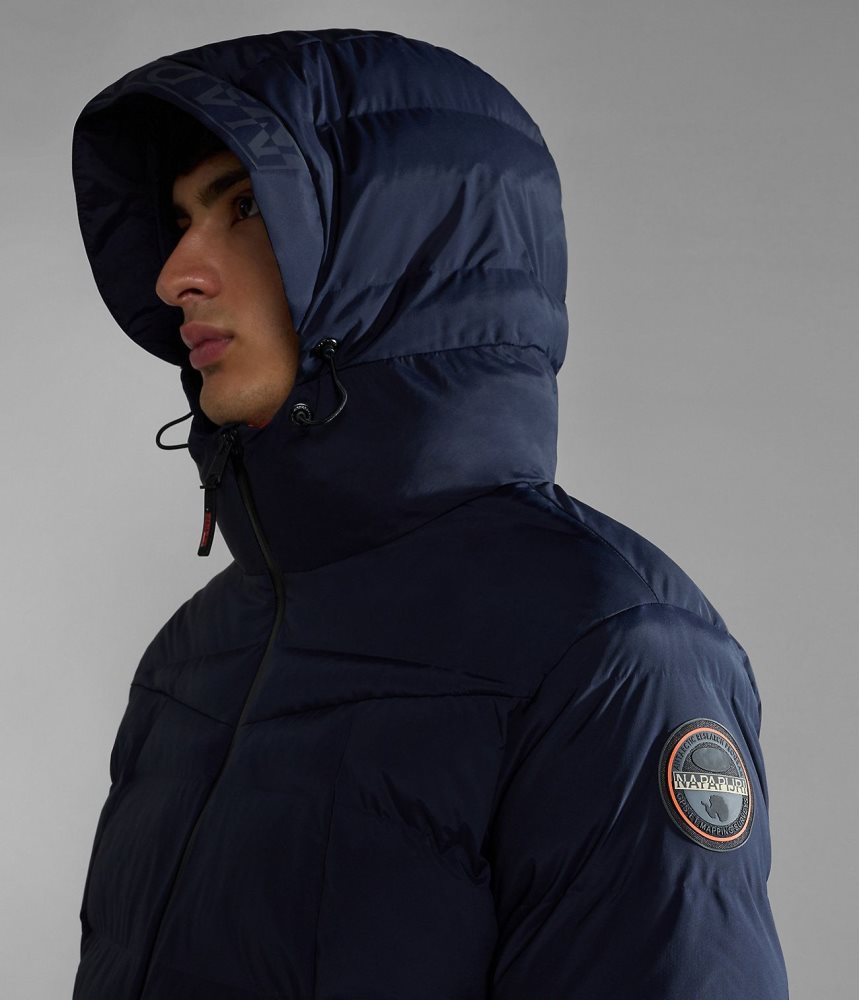 Napapijri Thermo Puffer Jacket Puffer Jas Heren Donkerblauw | VPWEKIX-03