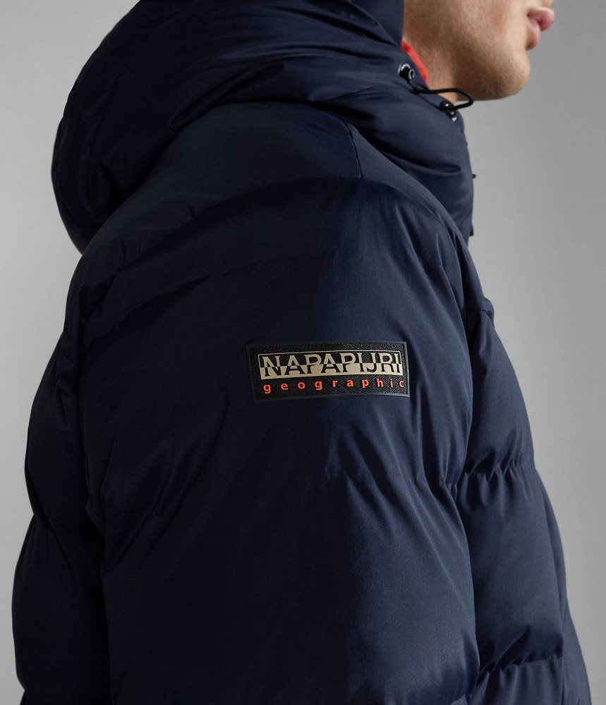 Napapijri Thermo Puffer Jacket Puffer Jas Heren Donkerblauw | VPWEKIX-03