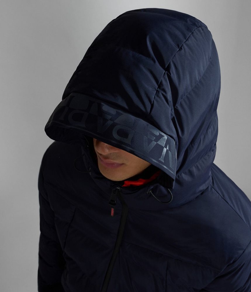Napapijri Thermo Puffer Jacket Puffer Jas Heren Donkerblauw | VPWEKIX-03