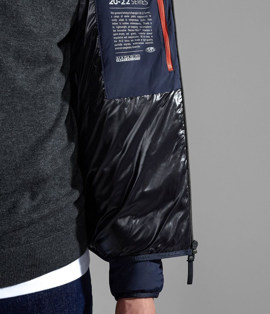 Napapijri Thermo Puffer Jacket Puffer Jas Heren Donkerblauw | VPWEKIX-03