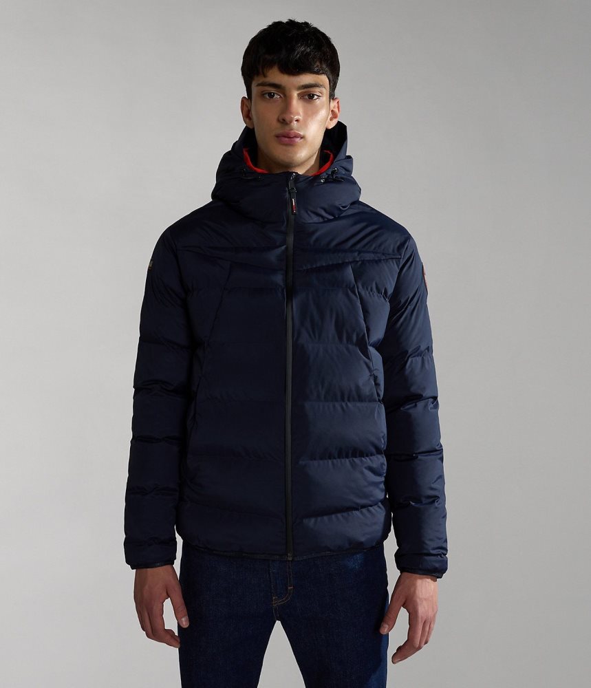 Napapijri Thermo Puffer Jacket Puffer Jas Heren Donkerblauw | VPWEKIX-03