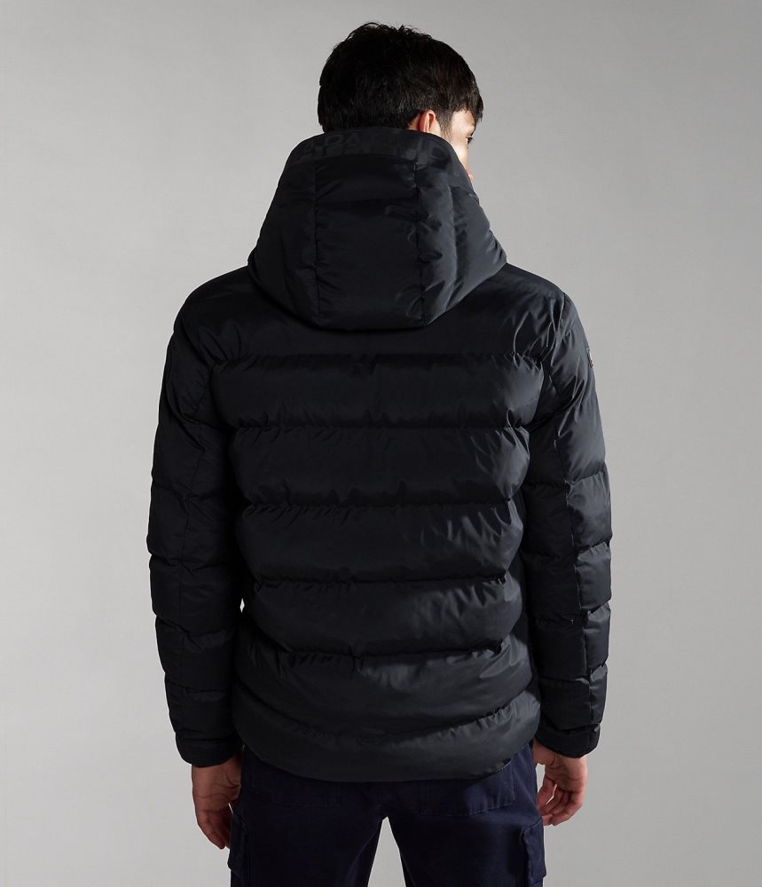 Napapijri Thermo Puffer Jacket Puffer Jas Heren Zwart | PMNCEKU-53