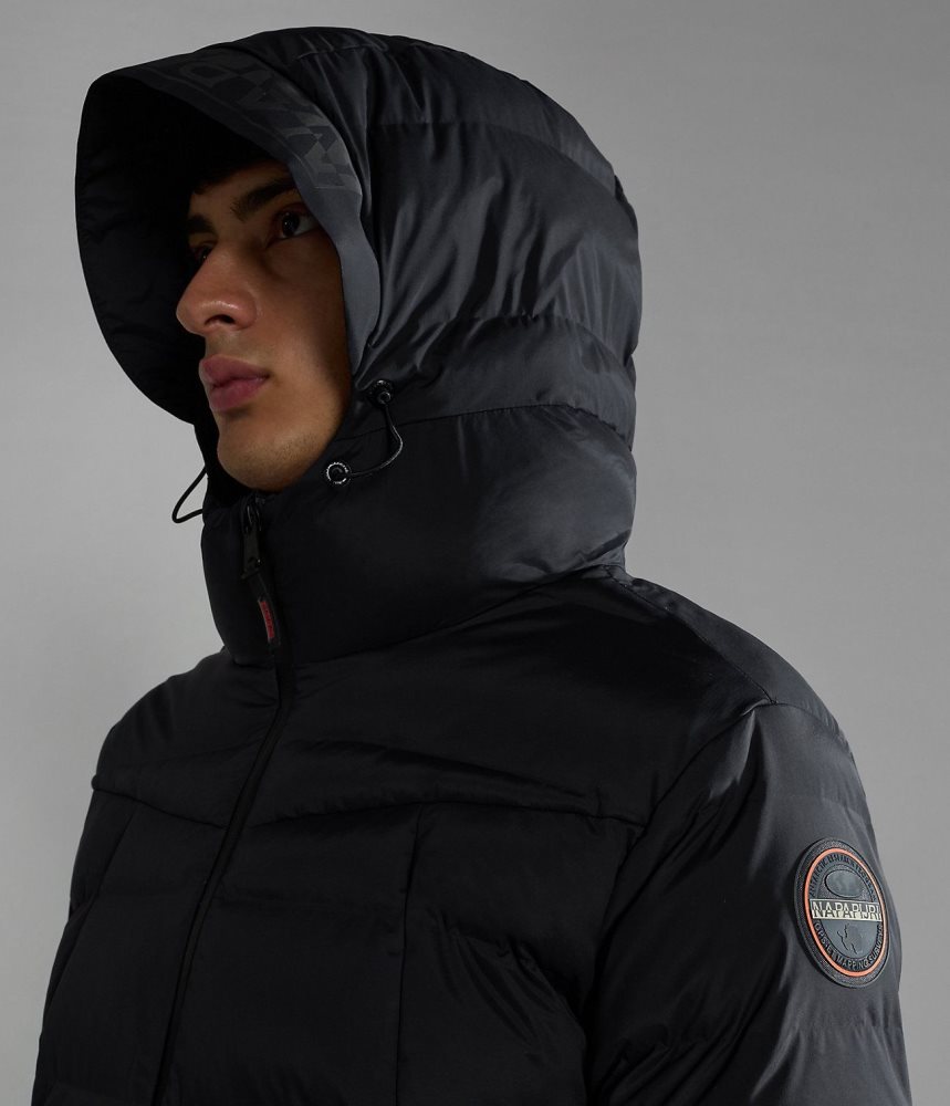 Napapijri Thermo Puffer Jacket Puffer Jas Heren Zwart | PMNCEKU-53