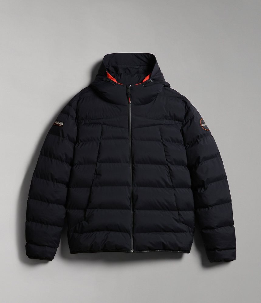 Napapijri Thermo Puffer Jacket Puffer Jas Heren Zwart | PMNCEKU-53
