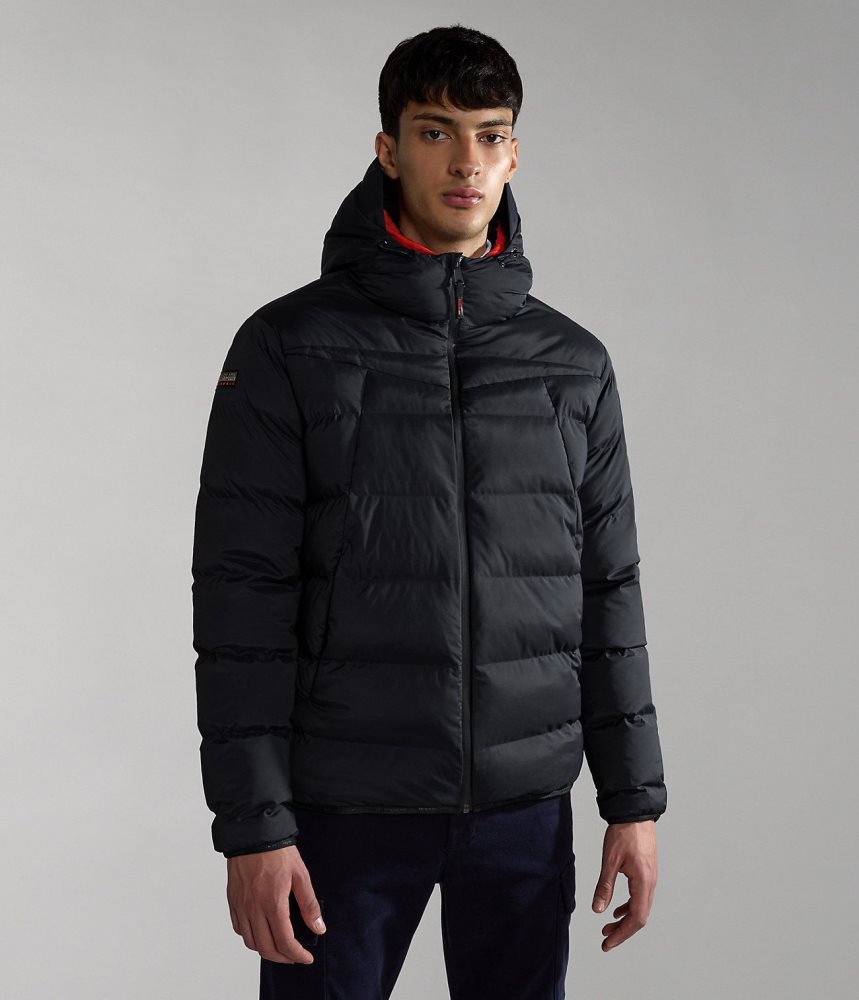 Napapijri Thermo Puffer Jacket Puffer Jas Heren Zwart | PMNCEKU-53