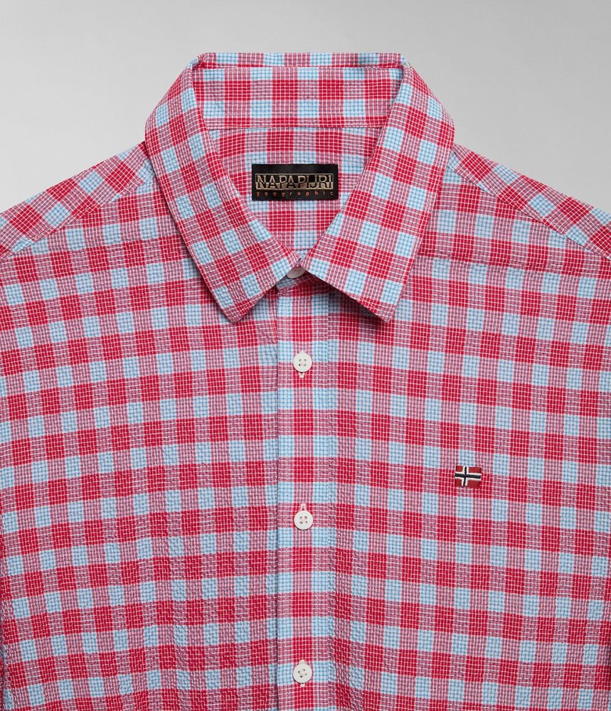 Napapijri Tulita Long Sleeve Shirt Overhemd Heren Multicolour | ZINTGBQ-03