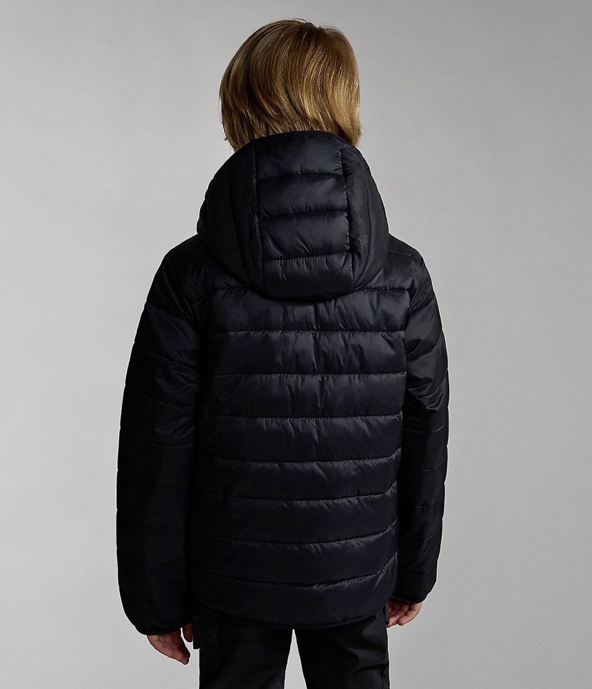 Napapijri Verna Puffer Jacket (4-16 YEARS) Puffer Jas Kinderen Zwart | LVYBSWR-29